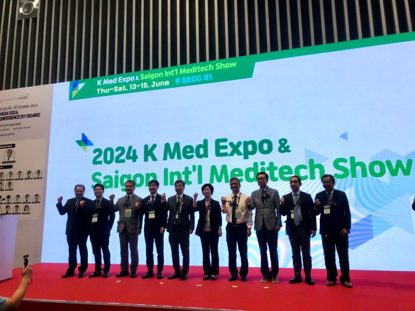 Ouverture de l'exposition "K-Med Expo Vietnam & Saigon International Meditech Show 2024". Photo: baoquocte.vn