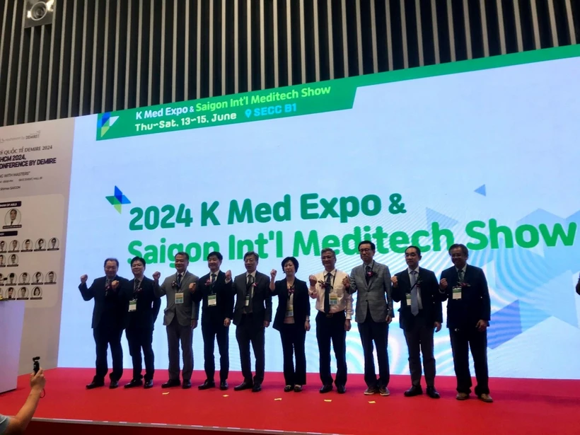 Ouverture de l'exposition "K-Med Expo Vietnam & Saigon International Meditech Show 2024". Photo: baoquocte.vn