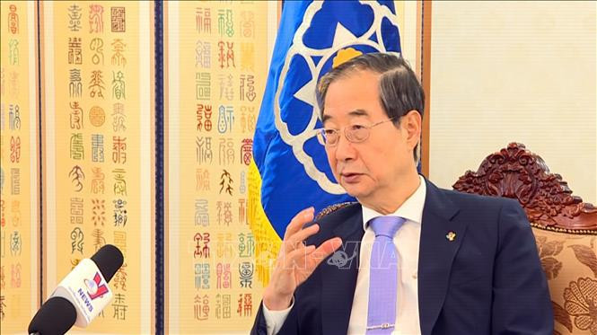 Le Premier ministre sud-coréen Han Duck-soo. Photo : VNA