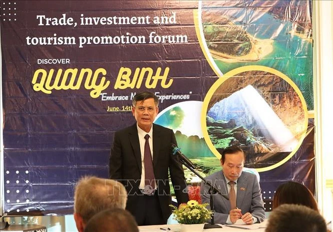 Le président du Comité populaire de la province de Quang Binh, Tran Thang, à l'événement. Photo : VNA