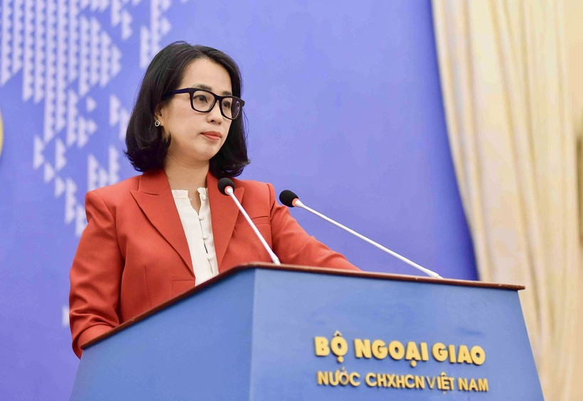 La porte parole du ministère des Affaires étrangères, Pham Thu Hang. Photo: ministère des AE