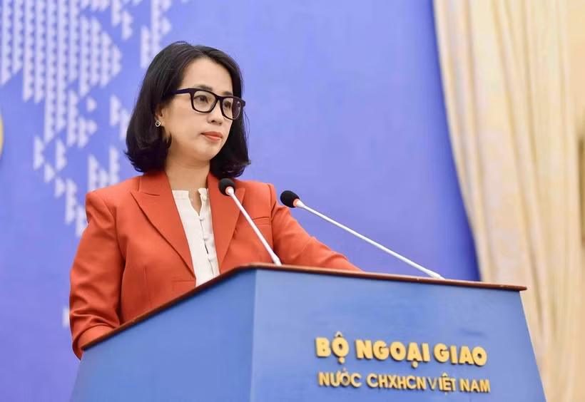 La porte parole du ministère des Affaires étrangères, Pham Thu Hang. Photo: ministère des AE