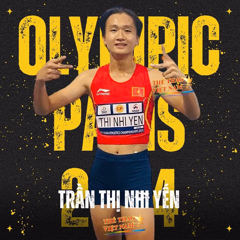 La sprinteuse vietnamienne Tran Thi Nhi Yen. Photo: VNA