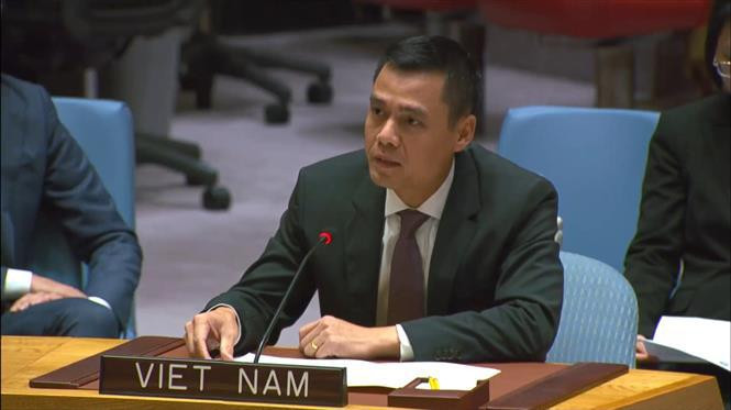L'ambassadeur Dang Hoang Giang, chef de la Mission permanente du Vietnam auprès de l'ONU. Photo: VNA