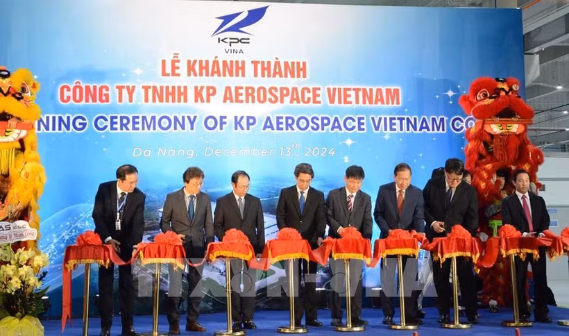 Cérémonie d'inauguration de l'usine de composants aéronautiques KP Vina. Photo : VNA