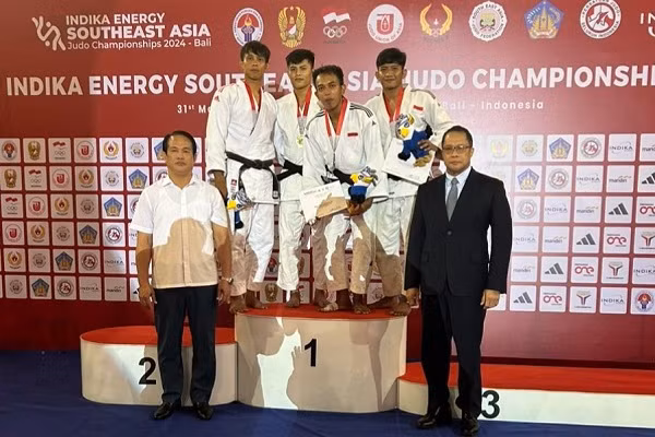 Le Vietnam termine en tête des Championnats d'Asie du Sud-Est de judo 2024. Photo: https://bvhttdl.gov.vn