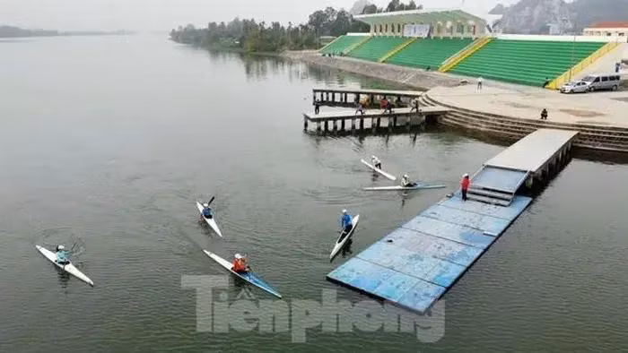 Centre national de formation d'aviron de la ville de Hai Phong, où se dérouleront les Championnats d'Asie du Sud-Est d'aviron et de canoë pour les moins de 19 ans 2024. Photo: tienphong
