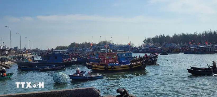 Des bateaux de pêche qui ne sont pas enregistrés, non immatriculés et sans permis de pêche, sont surveillés étroitement. Photo: VNA