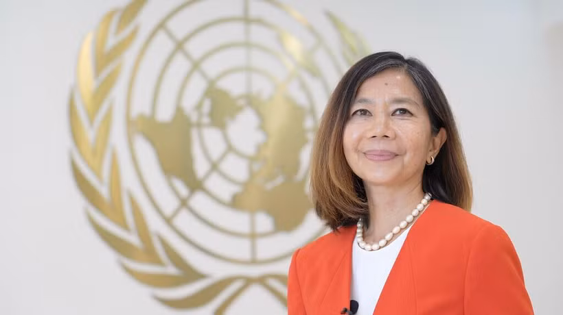 La coordinatrice résidente des Nations Unies au Vietnam, Pauline Tamesis. Photo : Bureau de l'ONU au Vietnam