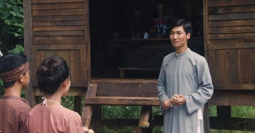 Une scène du film « Thau Chin in Xiem » (Thau Chin au Siam) avec Manh Truong jouant Ho Chi Minh. Photo : producteur du film