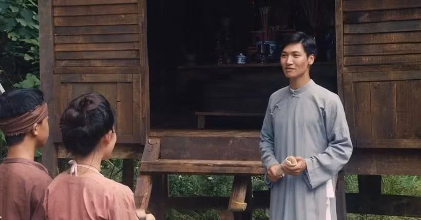 Une scène du film « Thau Chin in Xiem » (Thau Chin au Siam) avec Manh Truong jouant Ho Chi Minh. Photo : producteur du film