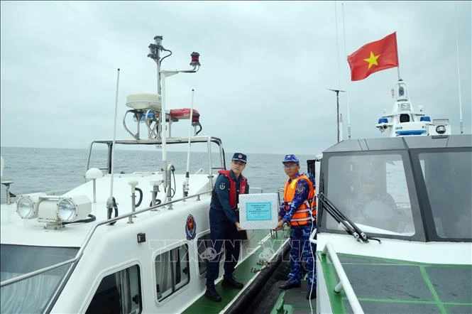 Le Vietnam et la Chine mènent une patrouille conjointe dans le Nord du golfe du Tonkin. Photo : VNA