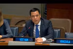 L'ambassadeur Dang Hoang Giang, représentant permanent du Vietnam auprès des Nations Unies (ONU), s'exprime lors d'un débat général de la Commission du désarmement et de la sécurité internationale de l'Assemblée générale des Nations Unies. Photo: VNA
