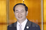  Forum à Pékin: Tran Dai Quang rencontre des dirigeants étrangers