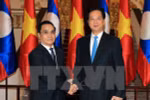 Entretien entre les deux PM vietnamien et laotien