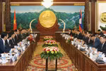 Le président Tran Dai Quang en visite d’Etat au Laos