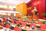 Lors du10e Plénum du 13e mandat du Parti communiste du Vietnam. Photo : VNA