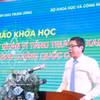 Le vice-ministre des Sciences et des Technologies, Lê Xuân Đinh, s'exprime lors du séminaire. Photo: VNA