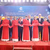 Cérémonie d'inauguration de la nouvelle usine de confection du groupe danois Spectre à Hung Yen. Photo: VNA