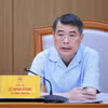Le Premier ministre Le Minh Hung s'exprime lors de la réunion. Photo: VNA