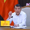 Le Premier ministre Lê Minh Hung s'exprime lors de la réunion. Photo: VNA