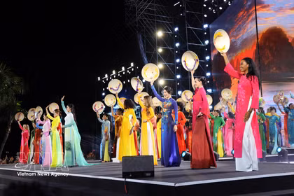 Des candidates participant au concours Miss Monde 2026. Photo: VNA