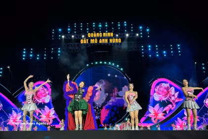 Concert « Quang Ninh - Terre minière héroïque » . Photo: VNA