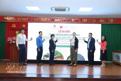 Lancement du projet « Green Hero Solution – Modèle circulaire pour un système agricole et alimentaire adapté au changement climatique au Vietnam ». Photo: VNA