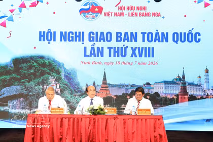 La 18e conférence nationale de coordination de l’Association d’amitié Vietnam–Russie à Ninh Binh. Photo: VNA