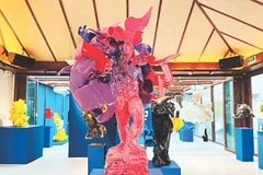 Un artiste transforme les déchets en message pour un mode de vie durable 