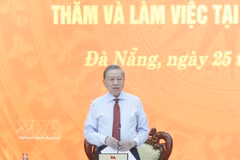 Le plus haut dirigeant Tô Lâm exhorte la ville de Da Nang à devenir un pôle de croissance national majeur. Photo: VNA
