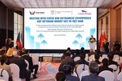 Le président du Sénat tchèque rencontre des entreprises des deux pays à Hanoi. Photo: VNA