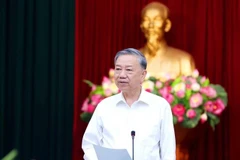 Le secrétaire général du Parti communiste du Vietnam (PCV), Tô Lâm, s'exprime lors de la réunion. Photo: VNA