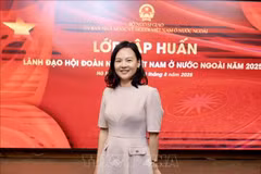 Trân My, directrice du Réseau vietnamien d’innovation en France (VINEU France) et présidente de l’Association des jeunes entrepreneurs vietnamiens en Europe (VYBE). Photo: VNA