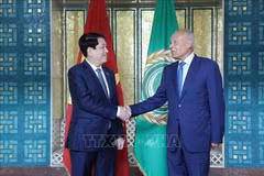 Le président Luong Cuong visite et prononce un discours politique à la Ligue des États arabes