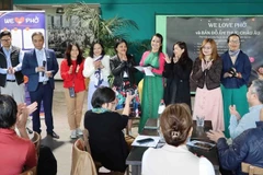 Les membres du "We Love Pho". Photo: VNA