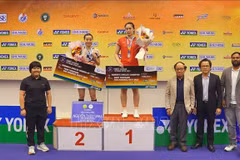 La numéro 1 vietnamienne Nguyên Thuy Linh (18e mondiale) (gauche). Photo: VNA