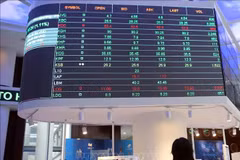 Des investisseurs suivent l'évolution du marché boursier. Photo: VNA