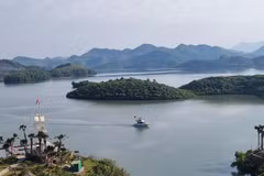 Le lac Nui Coc, une destination attraytante de la province de Thai Nguyên. 