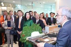 Cérémonie d'inauguration de l'ambassade du Portugal au Vietnam. photo: baoquocte