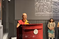 Le vénérable Shartse Khensur Rinpoche Jangchup Choeden, secrétaire général de la Confédération bouddhiste internationale (International Buddhist Confederation – IBC). Photo: VNA