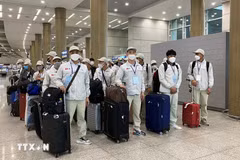 Travailleurs vietnamiens. Photo: VNA