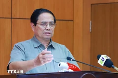 Le Premier ministre Pham Minh Chinh appelle Thai Binh à valoriser ses atouts uniques et à renforcer ses avantages concurrentiels pour réaliser des avancées significatives. Photo: VNA