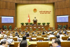 L'Assemblée nationale examine le projet de loi sur l'état d'urgence. Photo: VNA