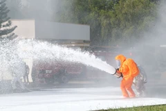 Exercice de réponse aux incidents au réacteur nucléaire de Da Lat. Photo: VNA