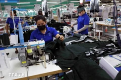 Les articles de textile et habillement exportés vers le marché européen. Photo: VNA