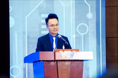 Le secrétaire de l’Union de la jeunesse de la Télévision vietnamienne Nguyên Hoai Dam. Photo: VNA