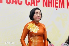La vice-présidente de l’Assemblée nationale, Nguyen Thi Thanh, membre du Conseil électoral national. Photo: VNA