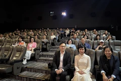 Scène de projection du film « Đào, Phở và Piano » à Hong Kong. Photo: VNA