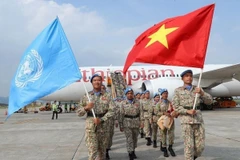Les Casques bleus vietnamiens. Photo: VNA